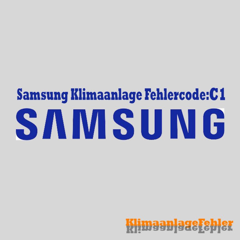 Samsung Klimaanlage Fehlercode C1: Die Lösung für Ihr Klimagerät